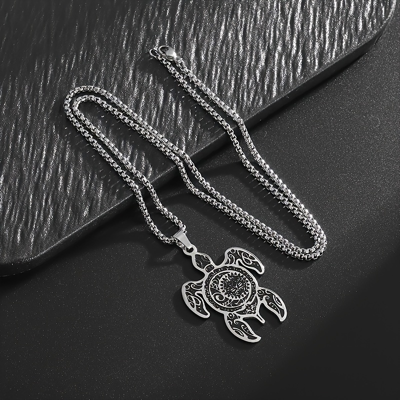 Personalized Turtle Brooch and Pendant Necklace